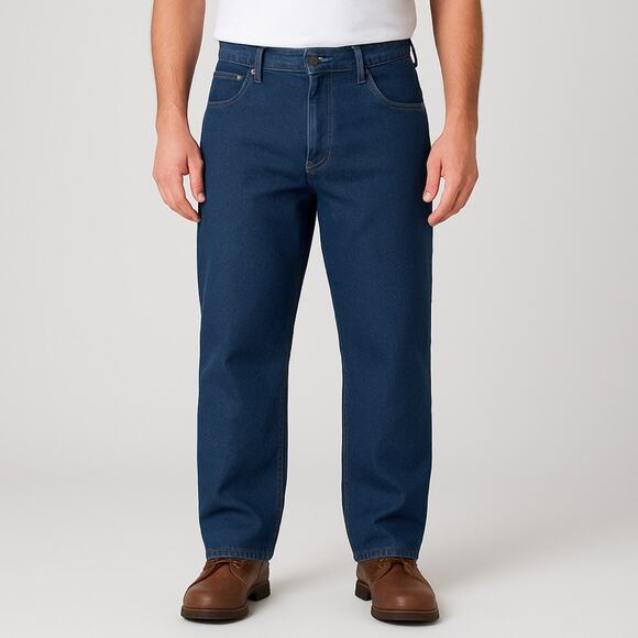 Wrangler Authentics Men’s Straight Leg Classic Fit Dark Wash Jeans 38x36 - Picture 1 of 6